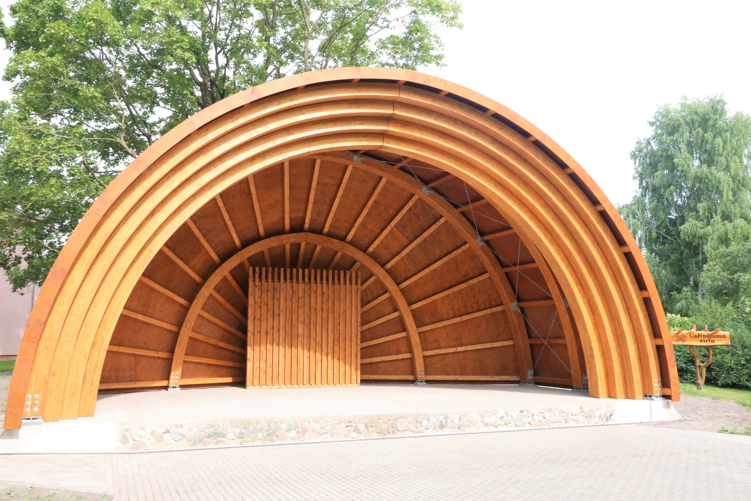 Open air Stage in Krimunas Latvia ZAZA TIMBER