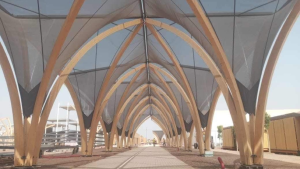 ZAZA TIMBER 2023_curved glulam structures for the IMF Annual Meeting