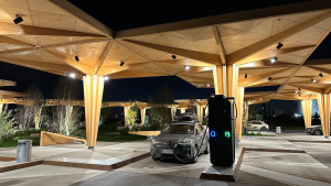 ZAZA TIMBER 2023_manufacturing and assembly_canopies for Clever's EV charging stations